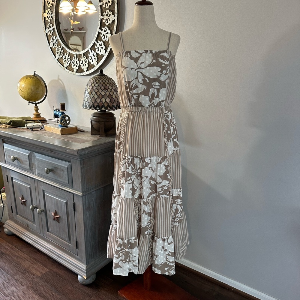 Splendid Patchwork Midi Dress - Picture 2 of 9